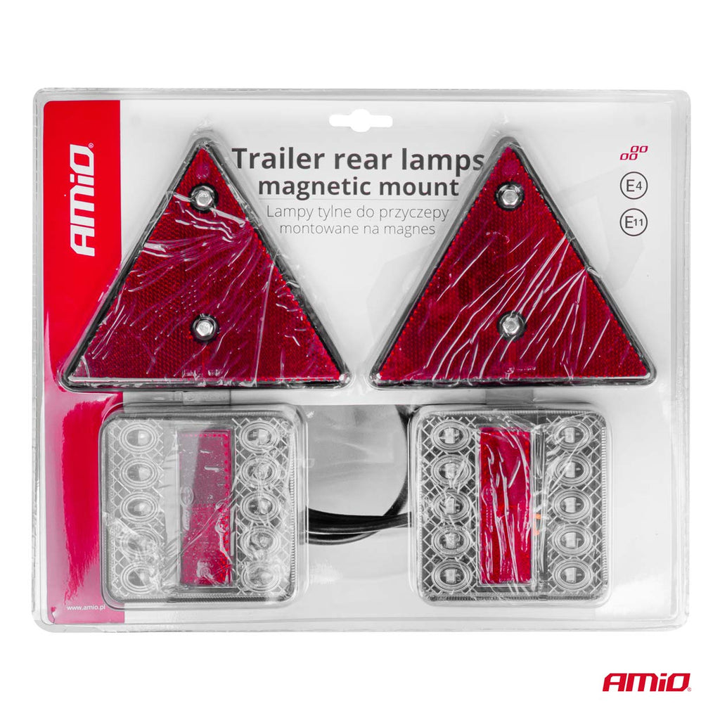 LED aanhanger verlichtingsset - 7-Polig / magnetisch / met reflectoren