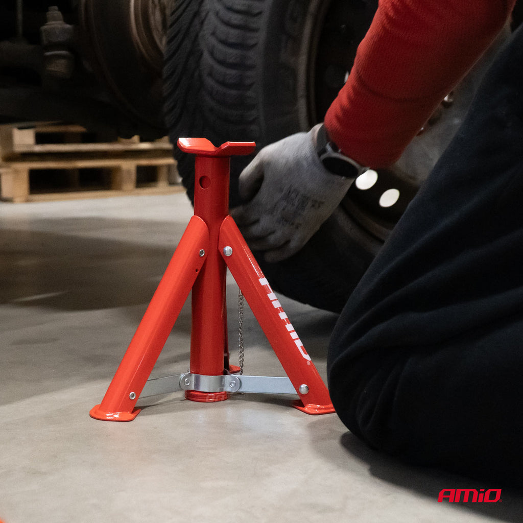 Amio Assteunen kriksteunen jack stands - verstelbaar 29 - 40,8 cm (2 stuks)