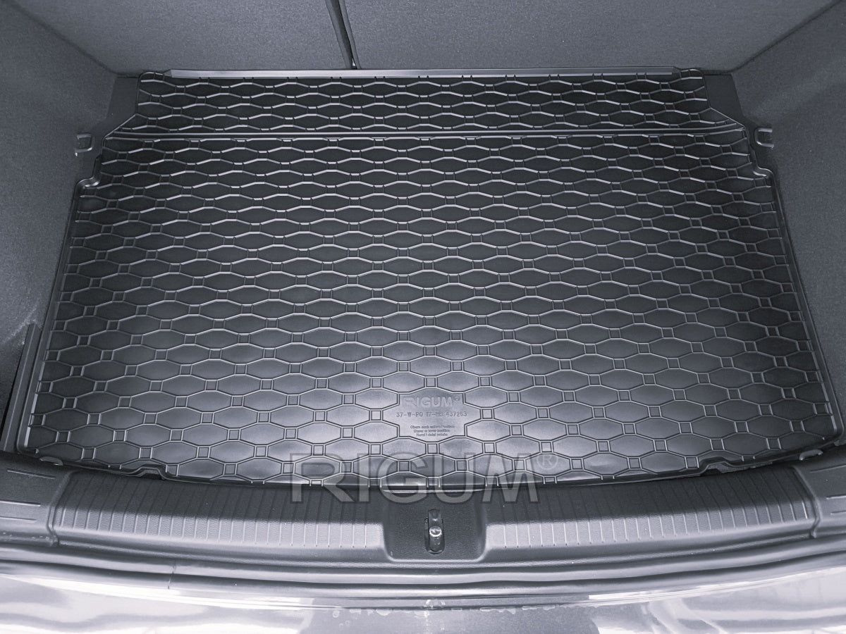 Kofferbakmat voor Volkswagen Polo (AW) (vanaf 2017), voor modellen met hoge- of lage laadvloer. - Rubber