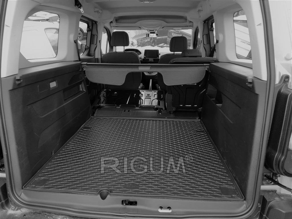 Kofferbakmat voor Citroen Berlingo en e-Berlingo (2019-heden), voor de 5-zits L2 modellen - Rubber