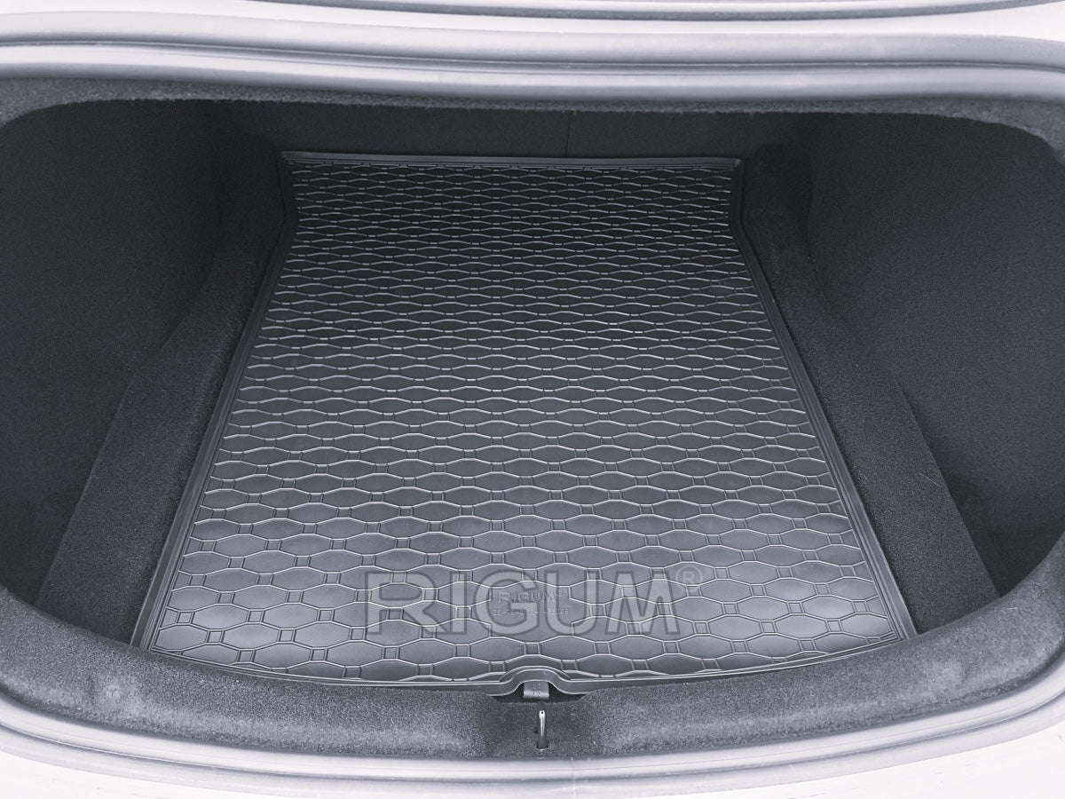 Kofferbakmat voor Tesla Model 3 (2017-2020), Tesla Model 3 Highland (2023-heden) - Rubber