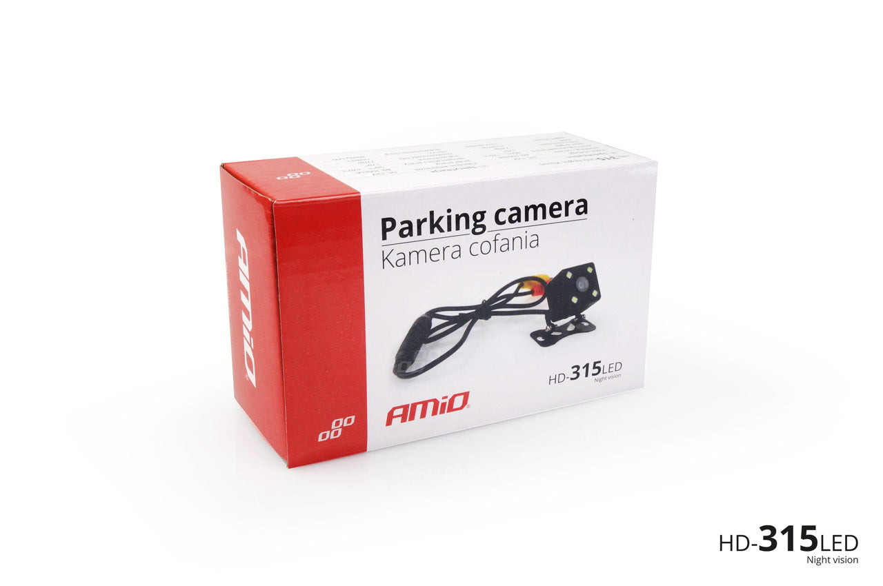 Achteruitrij inbouw camera (18mm) met night vision - HD-308-LED