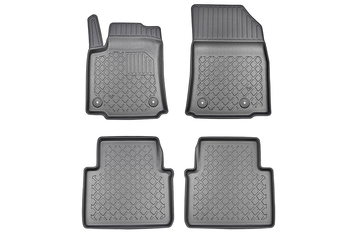 3D Automatten voor Opel Crossland X, Crossland en Citroen C3 Aircross (2017-2024) - TPE-Rubber - 4-delig