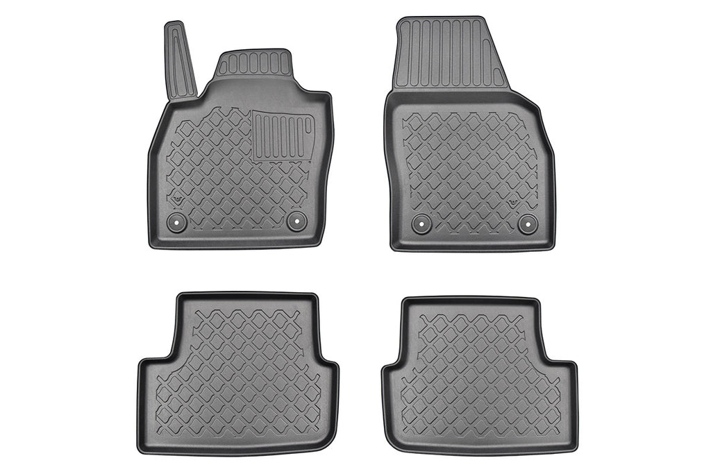 3D Automatten voor Audi A1, Seat Ibiza 6F, Arona, Skoda Fabia 4, Volkswagen Taigo en Polo 2G (vanaf 2017-) - TPE-Rubber - 4-delig