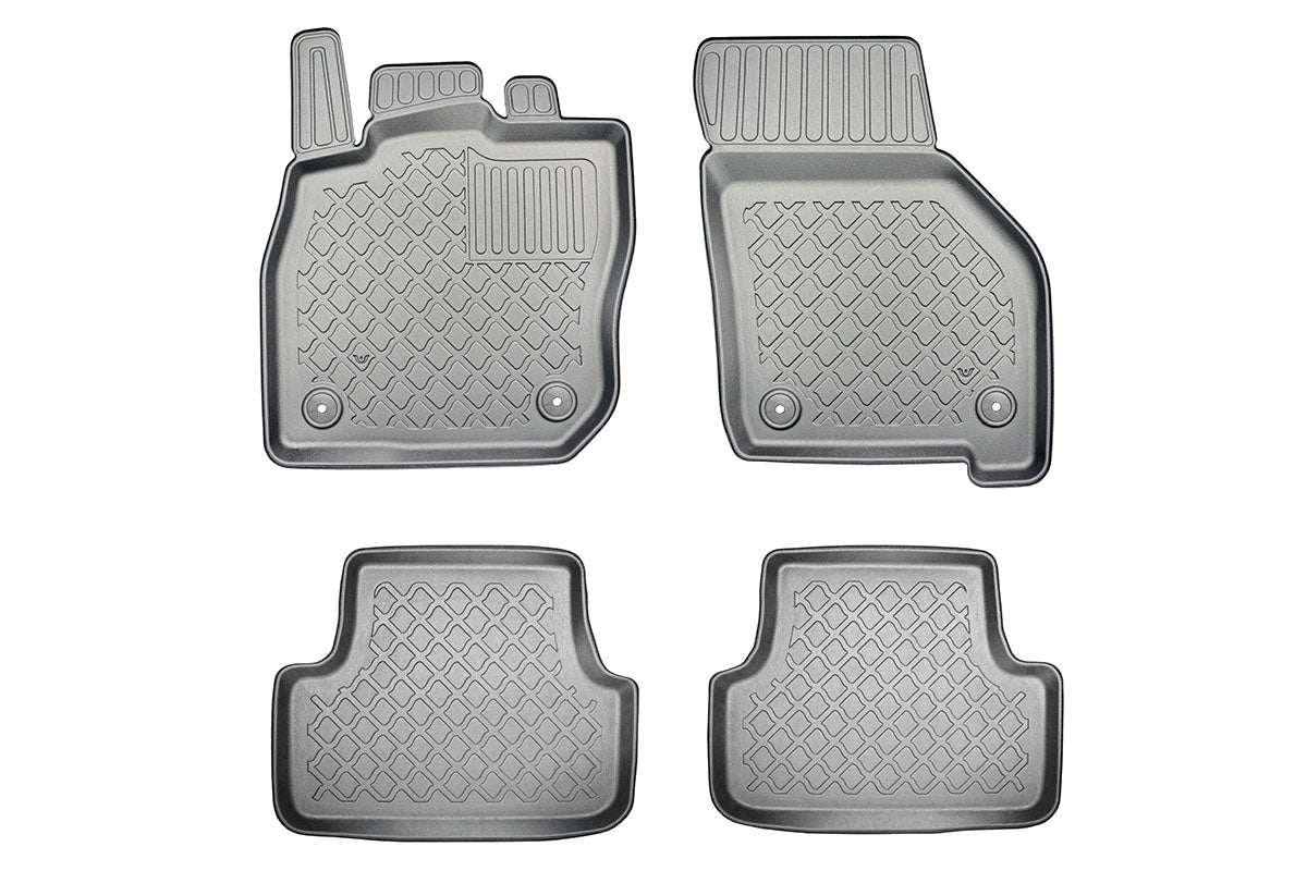 3D Automatten voor Volkswagen Golf 8 mHEV Hatchback (vanaf 11.2020-) - TPE-Rubber - 4-delig