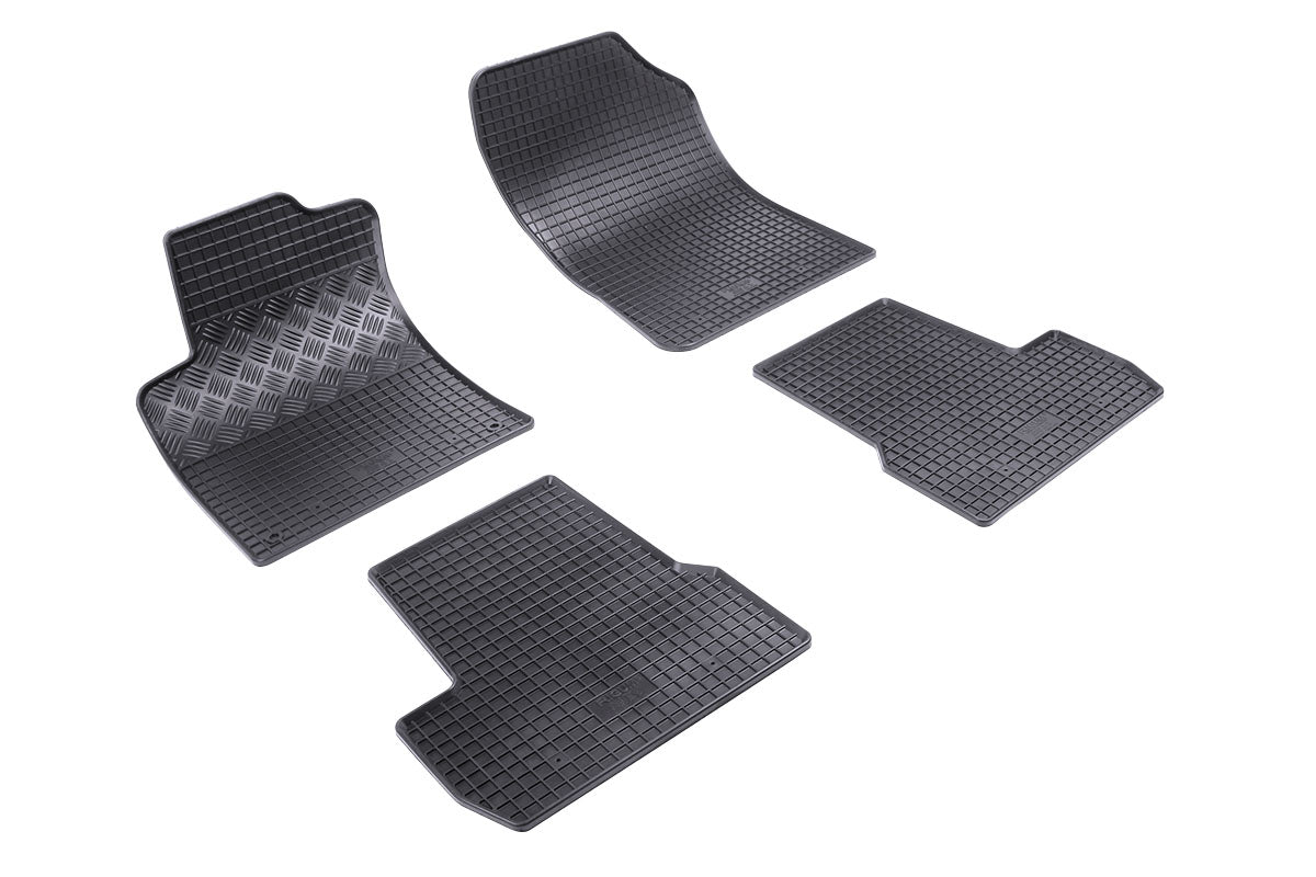 Rubber automatten voor Citroën C3 (2010-2016), Citroën DS3 (2010-2019) - Rubber - 4-delig - Complete set