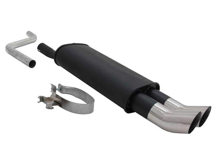 Novus einddemper voor Vw Polo 2, Polo 3 - 2 x 76mm - DTM