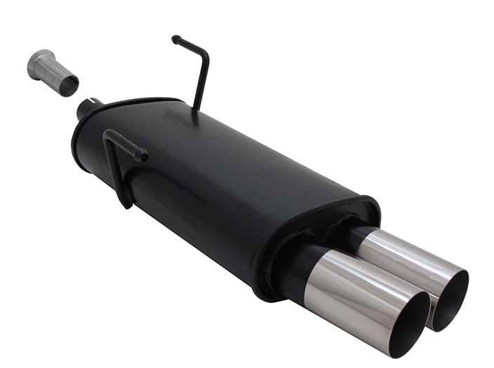 Novus einddemper voor Peugeot 206, 206CC - 2x76 mm - RL-Design