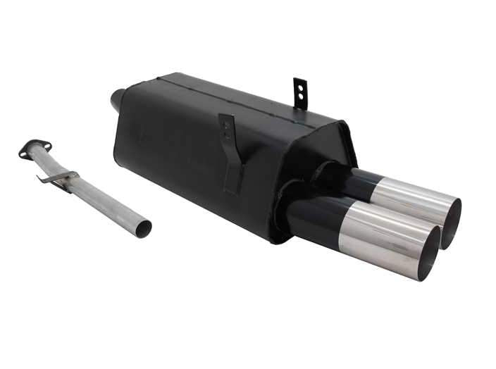 Novus einddemper voor Bmw 3-Serie E36 Sedan, Coupe, Cabrio, Touring (316i / 318i)  - 2 x 90mm - RL-Design