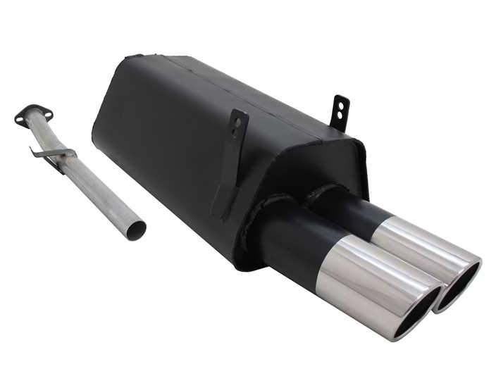 Novus einddemper voor Bmw 3-Serie E36 Sedan, Coupe, Cabrio, Touring (316i / 318i)  - 2 x 90mm - SR-Design