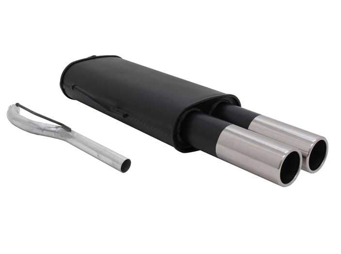 Novus einddemper voor Vw Passat Sedan, Passat Station (35i) - 2 x 76mm - M-Design