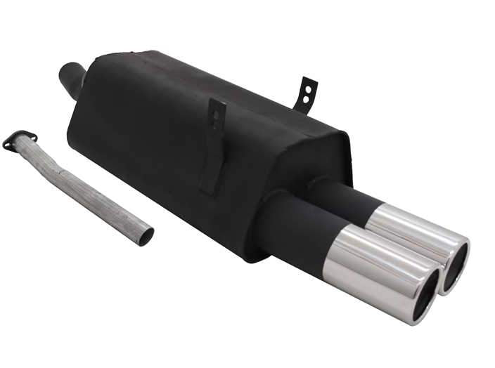 Novus einddemper voor Bmw 3-Serie E36 Sedan, Coupe, Cabrio, Touring (320i / 320i 24V / 323i)  - 2 x 90mm - M-Design