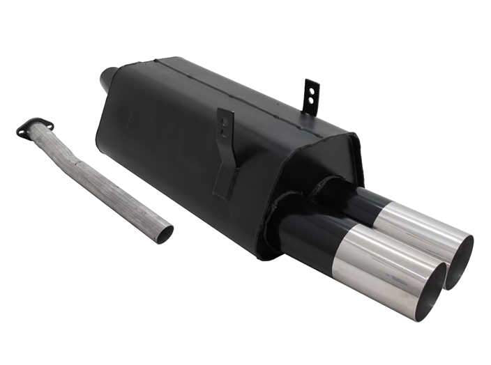 Novus einddemper voor Bmw 3-Serie E36 Sedan, Coupe, Cabrio, Touring (320i / 320i 24V / 323i)  - 2 x 90mm - RL-Design