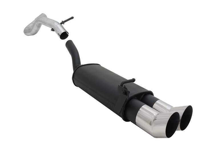Novus einddemper voor A3 8L, Leon 1M, Golf 4, New Beetle - 2 x 90mm - DTM