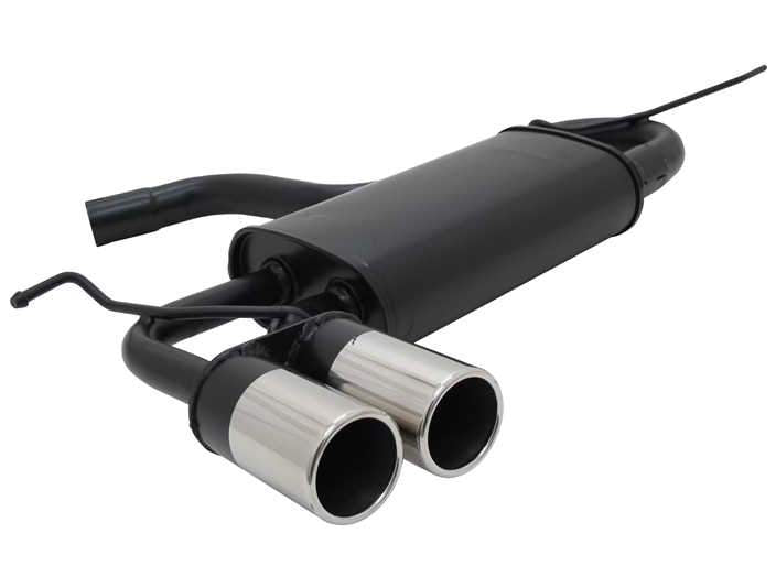 Novus einddemper voor Audi A3, Vw Golf 5 GTI, Scirocco - 2x76 mm - M-Design
