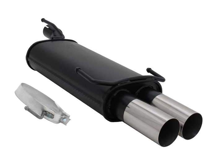 Novus einddemper voor Opel Astra F, Kadett E - 2 x 76mm - RL-Design
