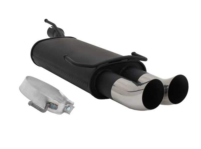 Novus einddemper voor Opel Astra F, Kadett E - 2 x 76mm - DTM