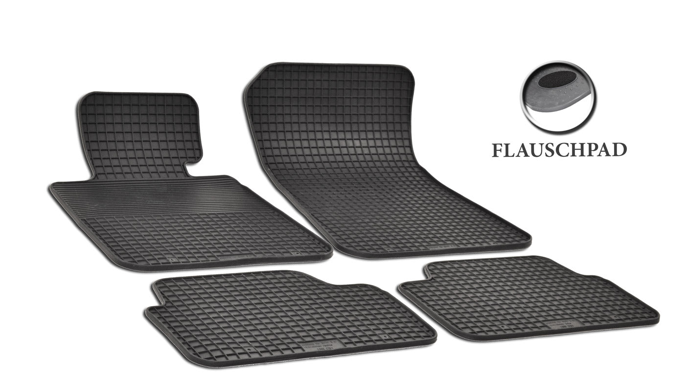Automatten voor BMW 1-serie E87 (2004-2013) en X1 E84 (2009-2015) - 4-delig - Rubber
