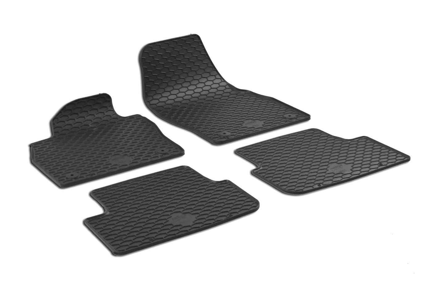 Rubber automatten voor VW Polo AW, Audi A1, Seat Ibiza 6F en Seat Arona vanaf 2017 - Rubber - 4-delig - Complete set