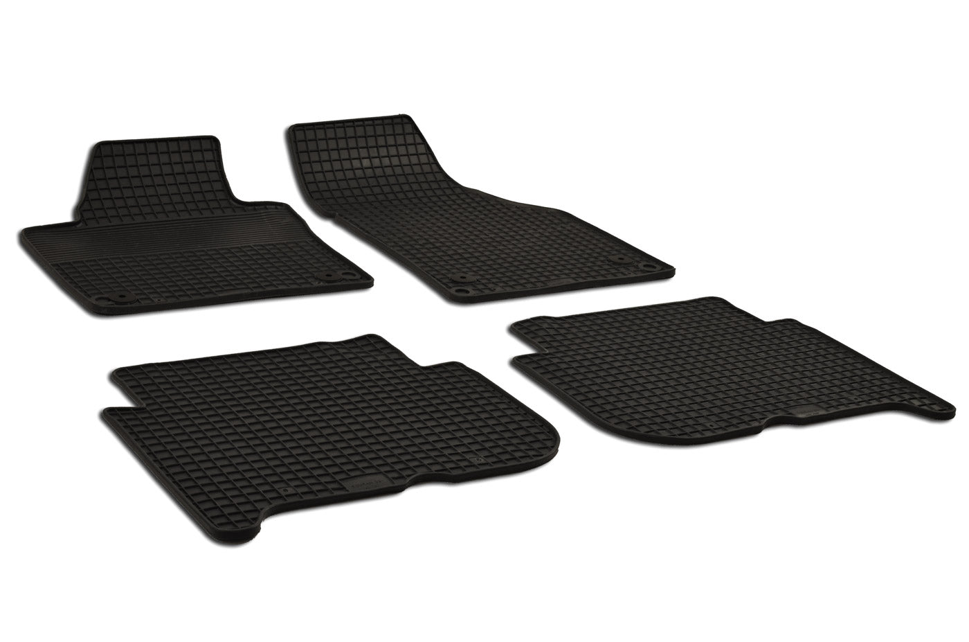 Automatten voor Volkswagen TOURAN 1 (1T) (2003-2015), ovale bevestiging - 4-delig - Rubber