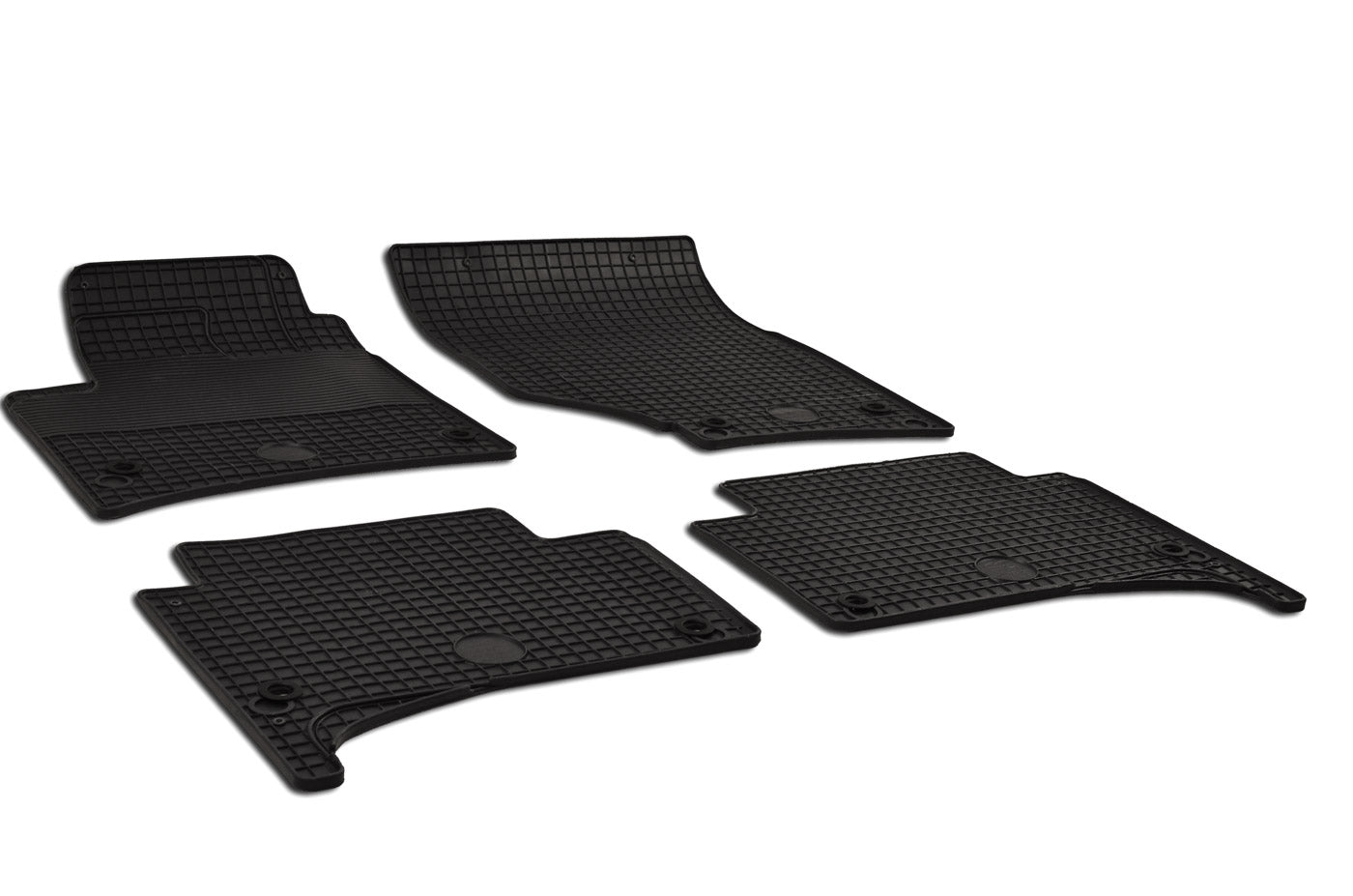 Automatten voor Volkswagen TOUAREG 1 (2003-2009), Porsche Cayenne 1 (2003-2009), ovale bevestiging - 4-delig - Rubber