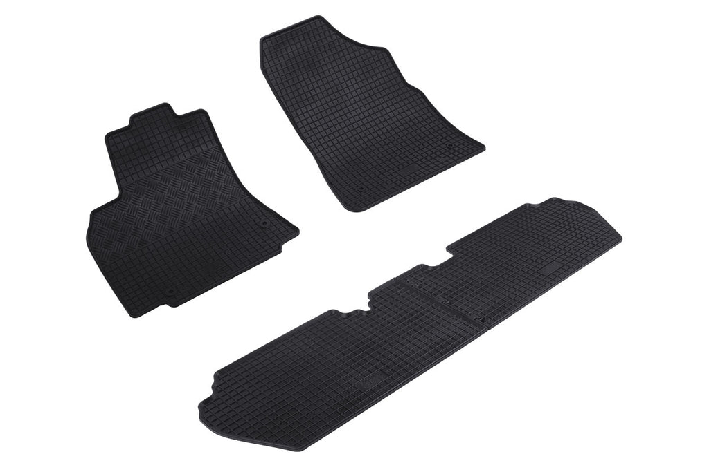 Automatten voor Citroën Berlingo 2 Multispace (2008-2018), Peugeot Partner Tepee (2008-2018) - 4-delig - Rubber