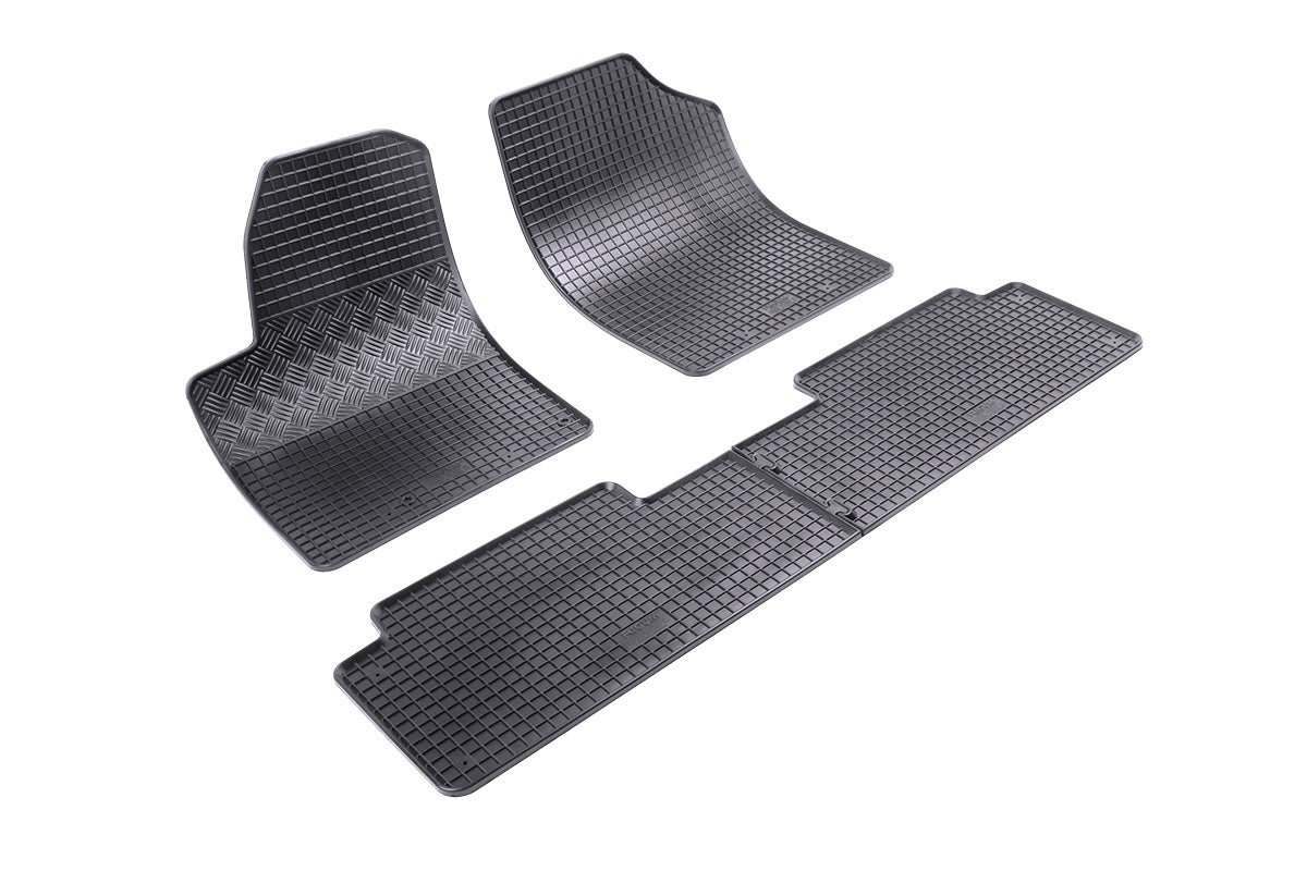 Automatten voor Citroën Berlingo 1 Multispace (1996-2008), Peugeot Partner (5-zits) (1999-2008) - 4-delig - Rubber