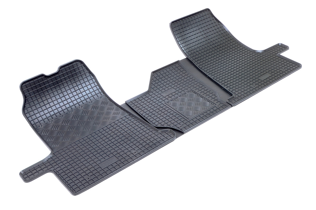 Rubber automatten voor Ford Transit (3-zits) (2000-2006), Ford Transit (3-zits) (2006-2013)