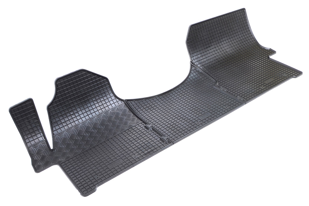 Rubber automatten voor Mercedes Sprinter (NCV3/W906) (2006-2018), Volkswagen Crafter (2006-2016) - Rubber - 3-delig - Alleen voor