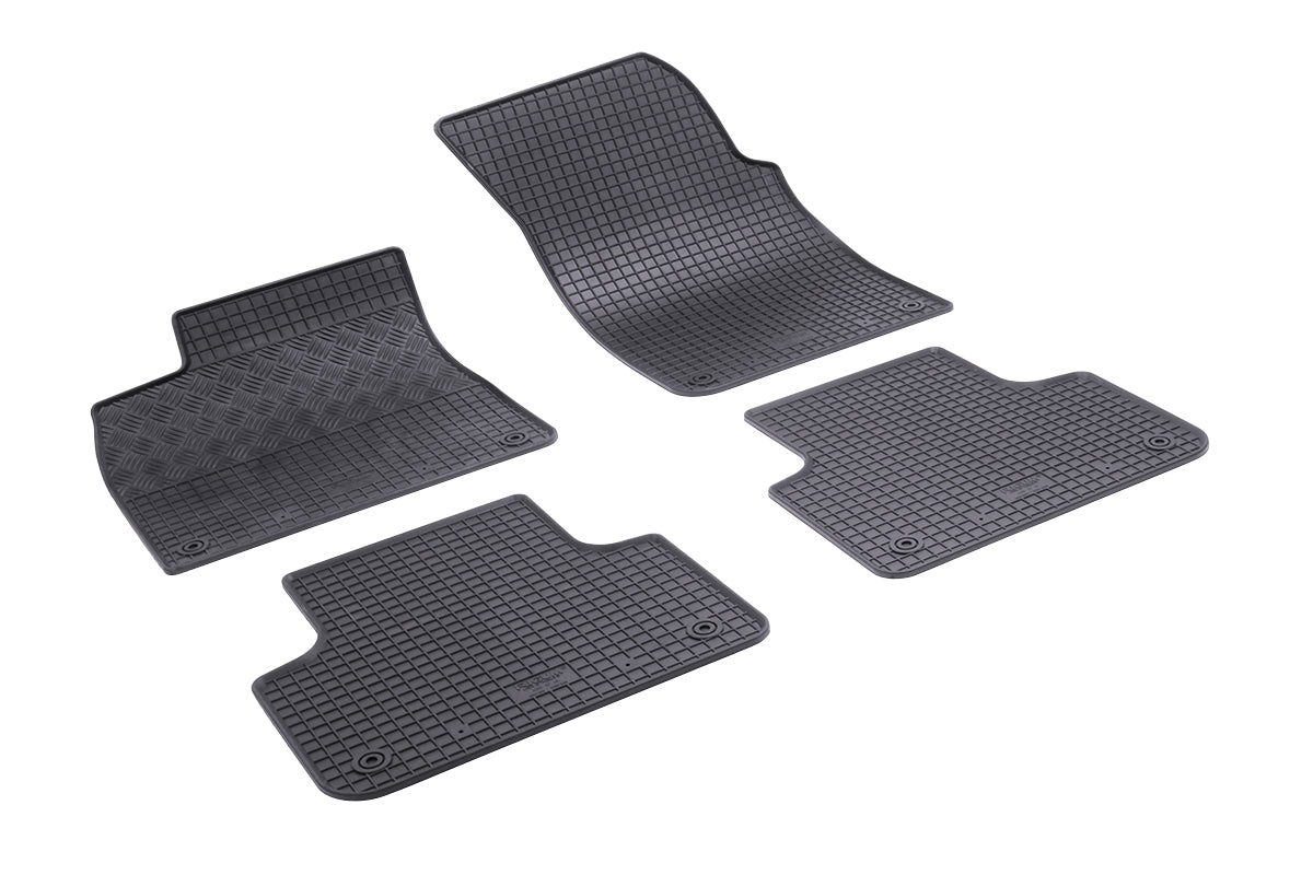 Rubber automatten voor Audi Q7 (4M) (2015-2023), Audi Q8 (4M) (2019-heden) - Rubber - 4-delig - Complete set