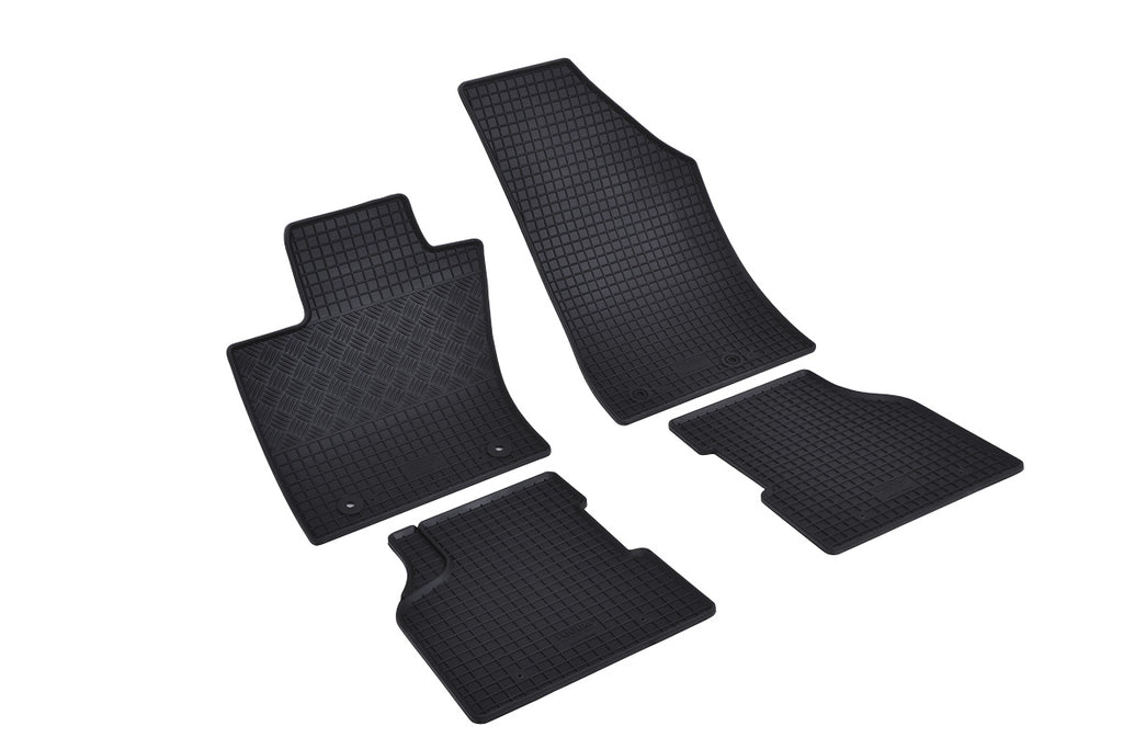 Rubber automatten voor Jeep Compass (2017-heden), Jeep Compass 4xe (2017-heden), Jeep Compass (ook MHEV)(2021-heden) - Rubber - 4-delig - Complete set