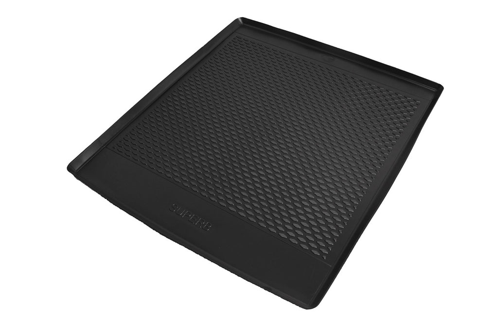 Kofferbakmat voor Skoda Superb 3 Station (3V) (2015-2024), hoge laadvloer - TPE-Rubber