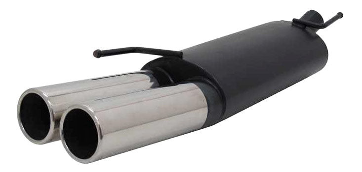Novus RVS einddemper voor Vw Golf 3, Golf 3 Cabrio - 2 x 90mm - M-Design