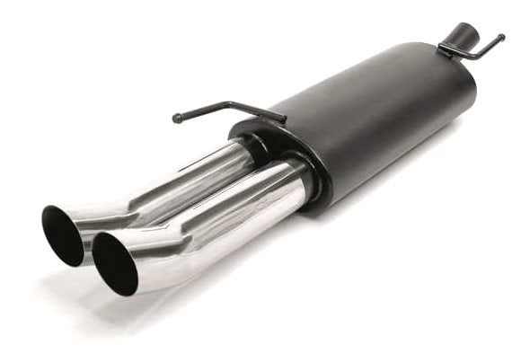 Novus RVS einddemper voor Vw Golf 3, Golf 3 Cabrio - 2 x 76mm - DTM