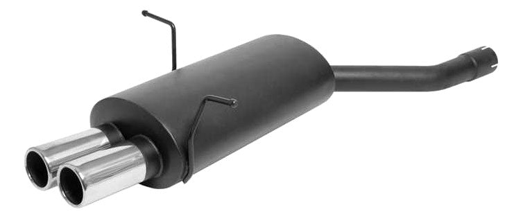 Novus RVS einddemper voor Bmw 3-Serie E46 Sedan, Coupe, Touring - 2 x 76mm - M-Design