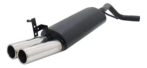 Novus RVS einddemper voor VW Polo 5 9N/9N3 - 2 x 76mm - M-Design