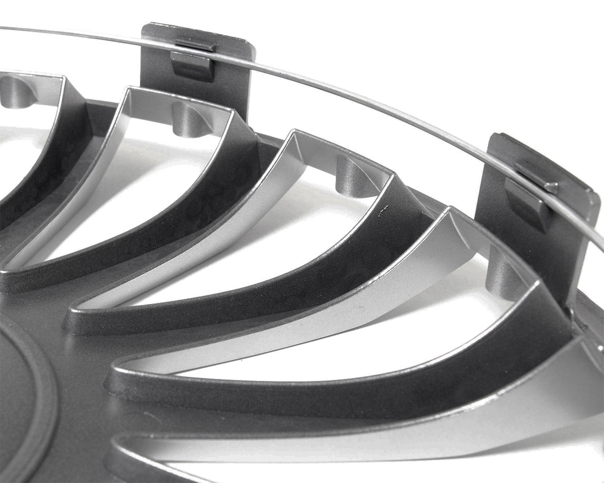 Wieldoppen Stratos Zwart & Zilver 14 inch - 4 stuks