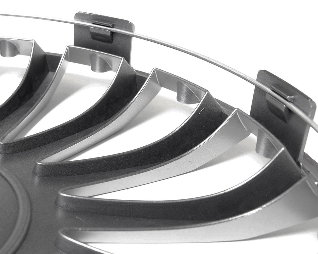 Wieldoppen Stratos Zwart & Zilver 15 inch - 4 stuks