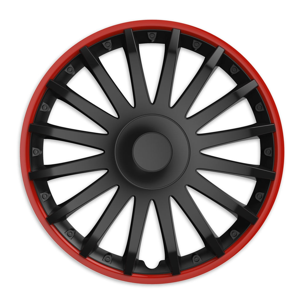 Wieldoppen Crystal RO zwart 16 inch - 4 stuks