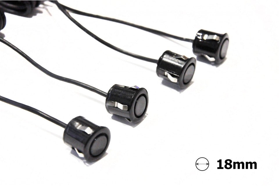Parkeersensoren Gold met geluid (18mm) Zwarte Sensoren