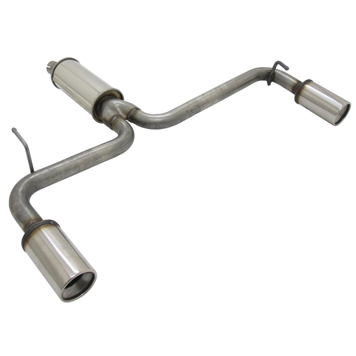 Novus RVS Duplex einddemper voor Alfa Giulietta - 1 x 90mm links + rechts