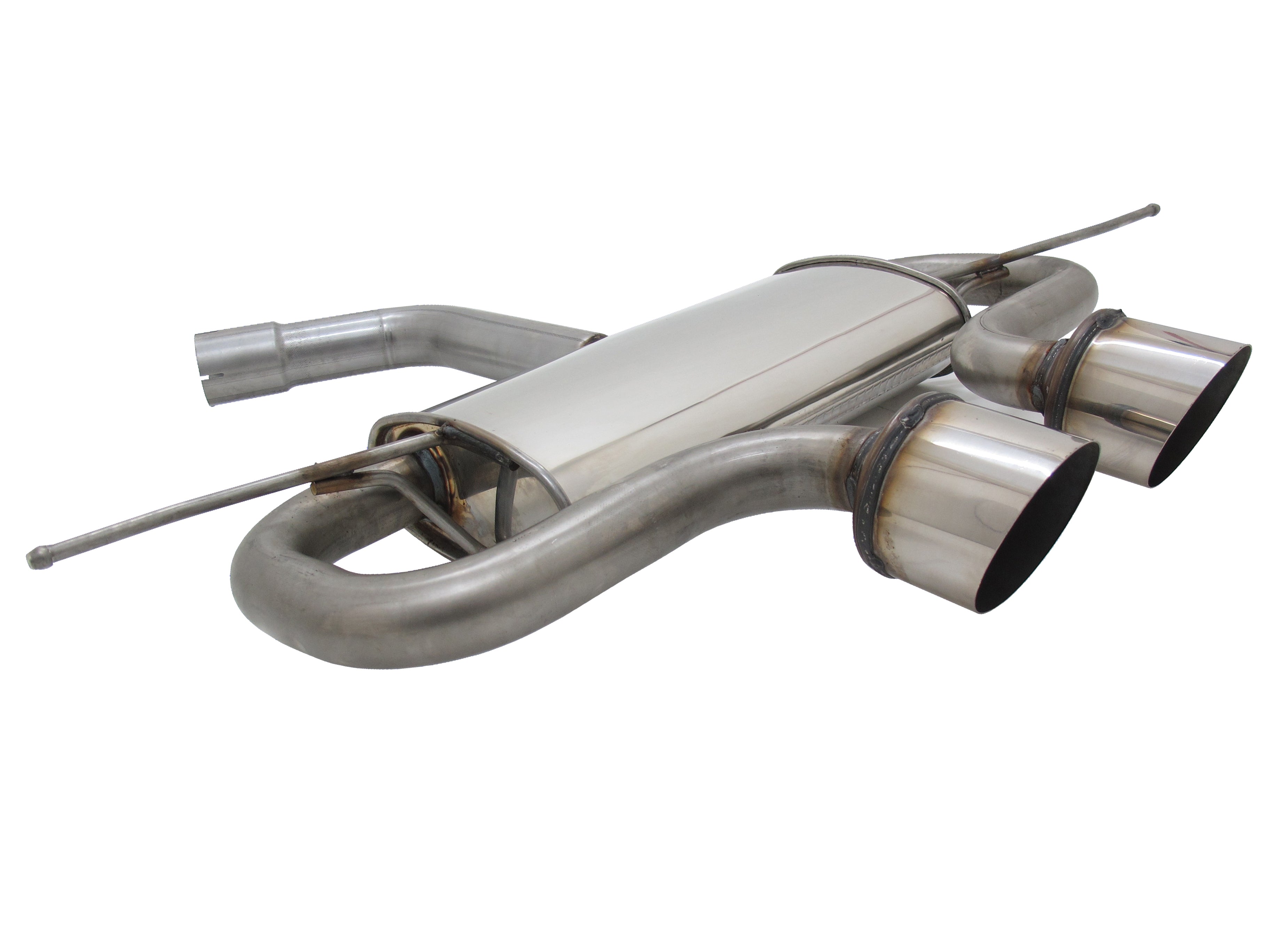 Novus RVS einddemper voor Vw Golf 5, Golf 6 - S-Design R32-Look