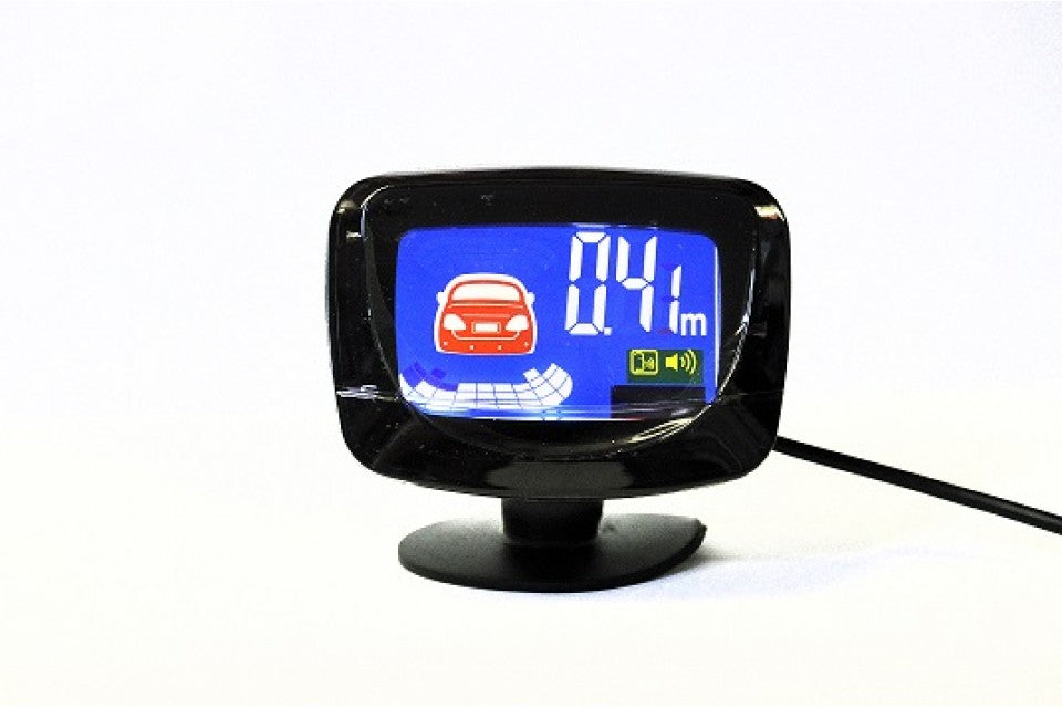 Parkeersensoren / Parkeerhulp met LCD Display en 8 sensoren - Zwart