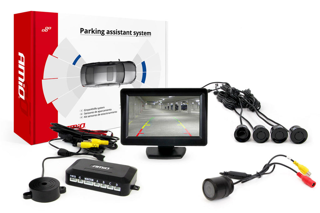 Parkeersensoren / Parkeerhulp met LCD scherm en Night vision Camera HD-301-IR