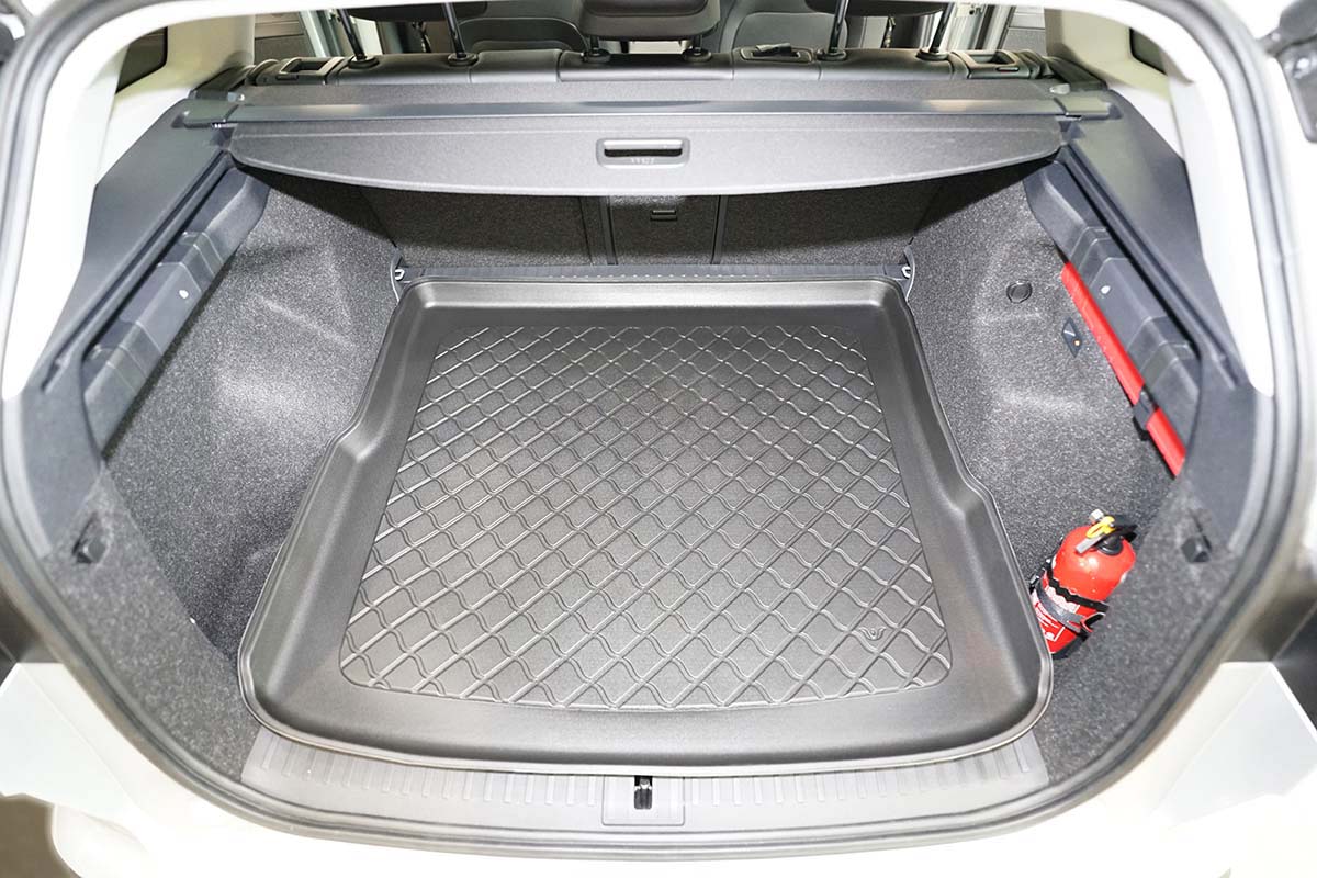 Guardliner kofferbakmat voor Skoda Enyaq iV (ook Coupe) vanaf 2021- (ook facelift na 2025), hoge laadvloer - TPE-Rubber