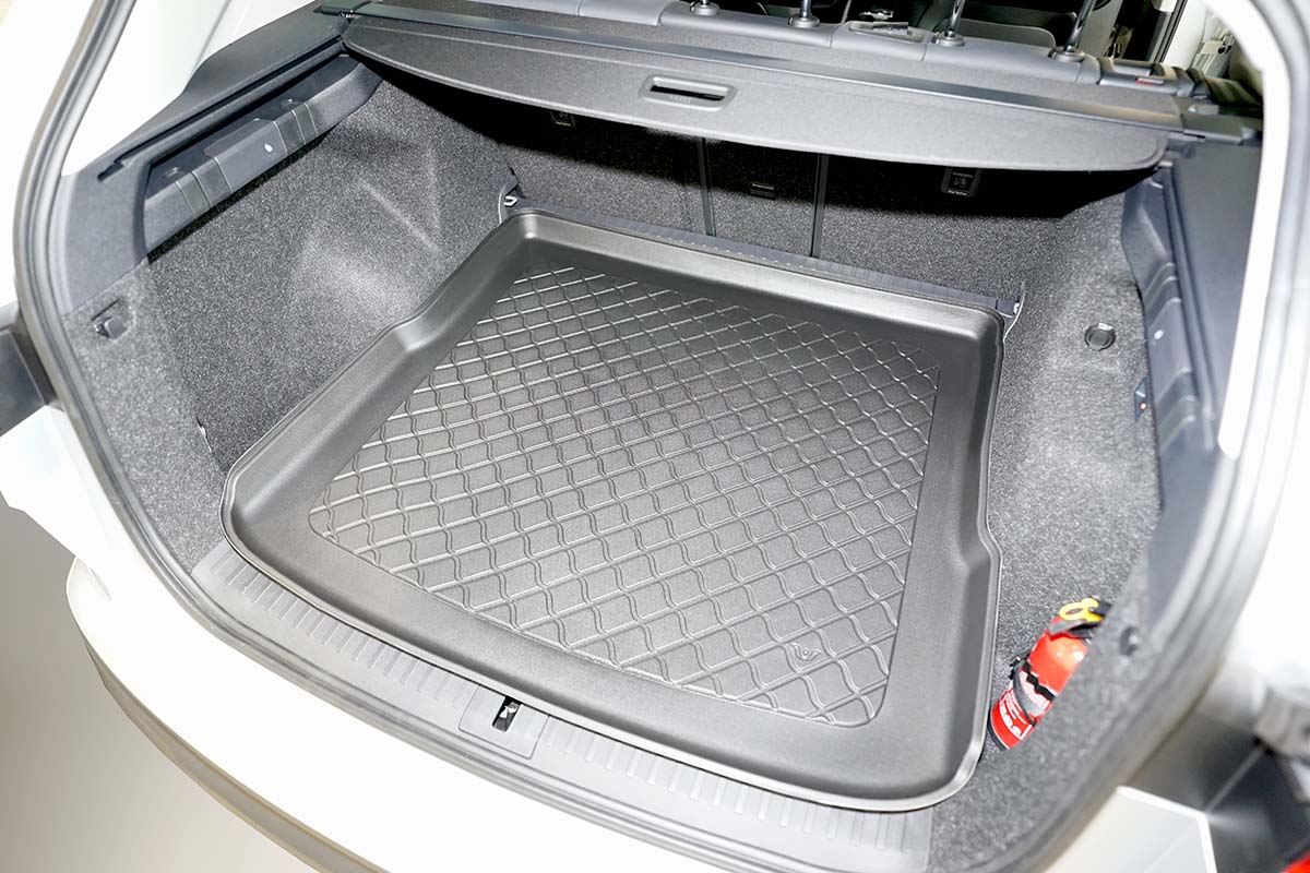 Guardliner kofferbakmat voor Skoda Enyaq iV (ook Coupe) vanaf 2021- (ook facelift na 2025), hoge laadvloer - TPE-Rubber