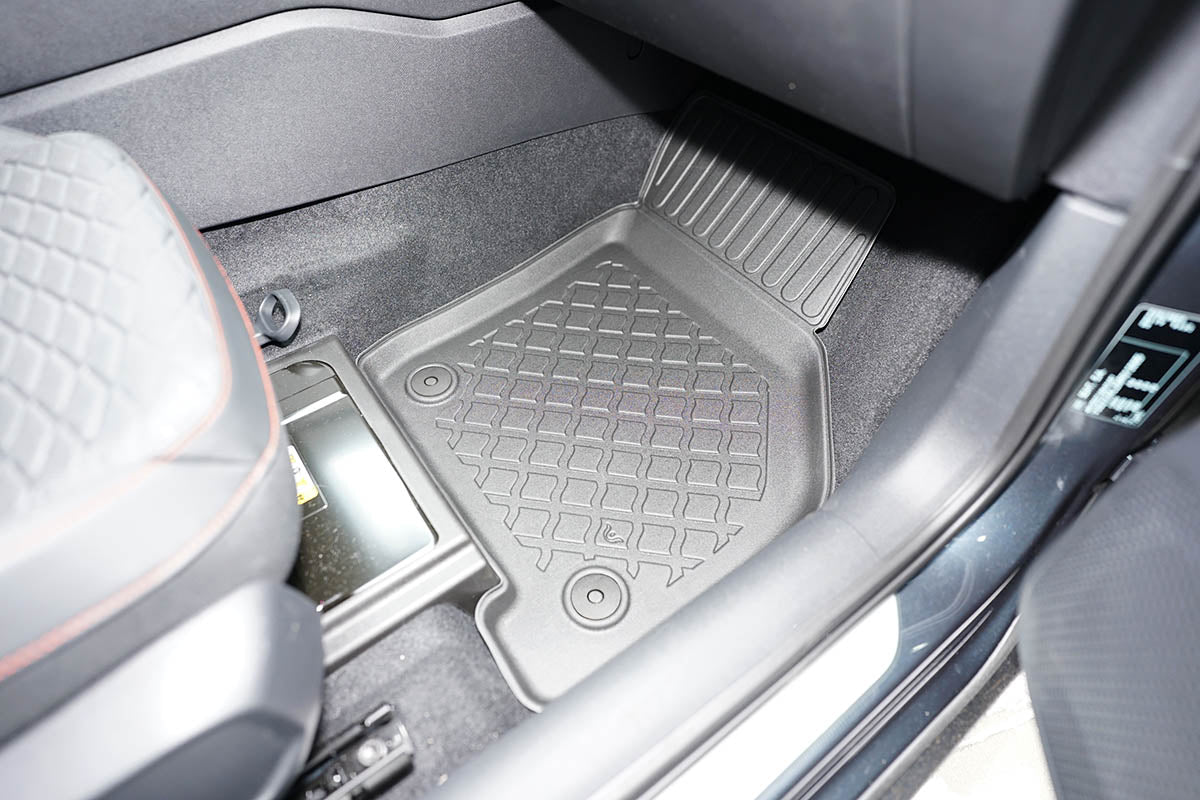 3D Automatten voor Seat Leon 4 (KL) MHEV en Volkswagen Golf 8 Variant MHEV (vanaf 2020-) - TPE-Rubber - 4-delig