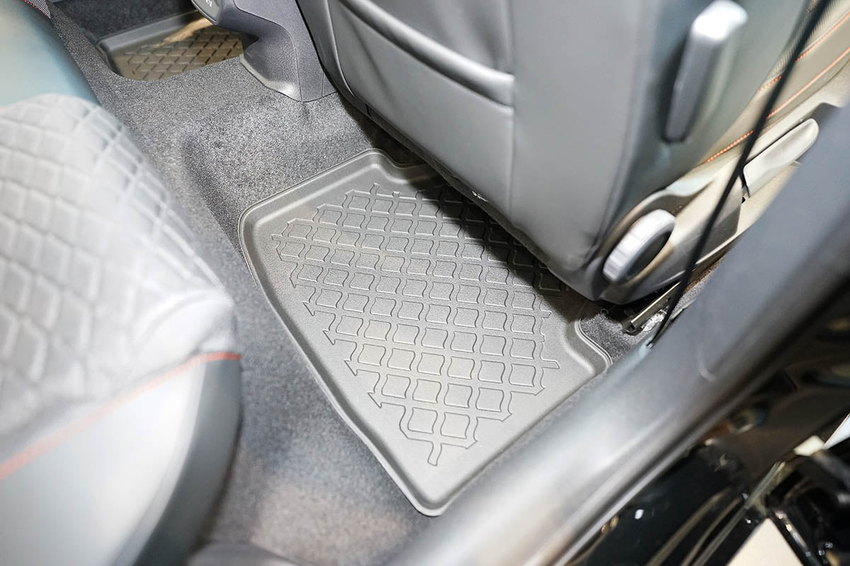 3D Automatten voor Seat Leon 4 (KL) MHEV en Volkswagen Golf 8 Variant MHEV (vanaf 2020-) - TPE-Rubber - 4-delig