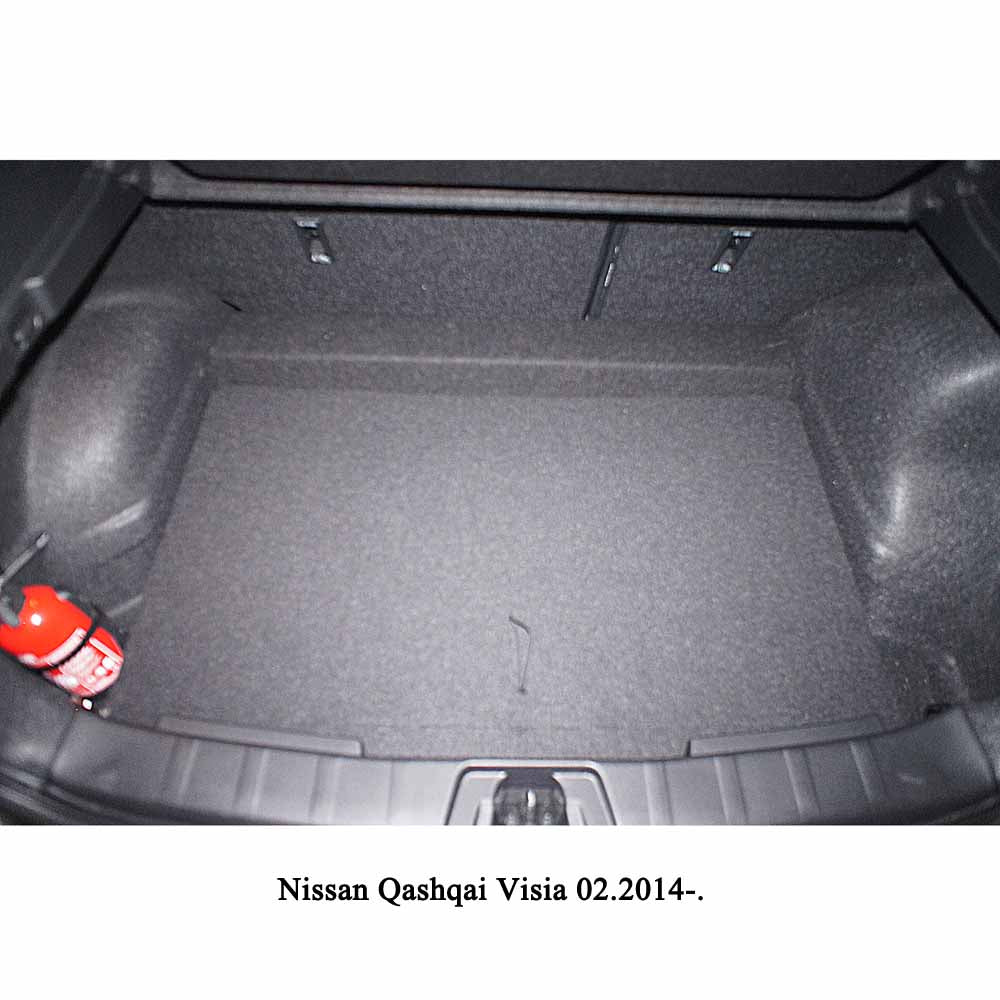 Guardliner kofferbakmat voor Nissan Qashqai 2 (J11) (Visia, Acenta en Tekna) (2014-2021), Lage laadvloer - TPE-Rubber