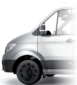 Wieldoppen Craft Zwart 15 inch (bolle velgen) bedrijfswagen - 4 stuks